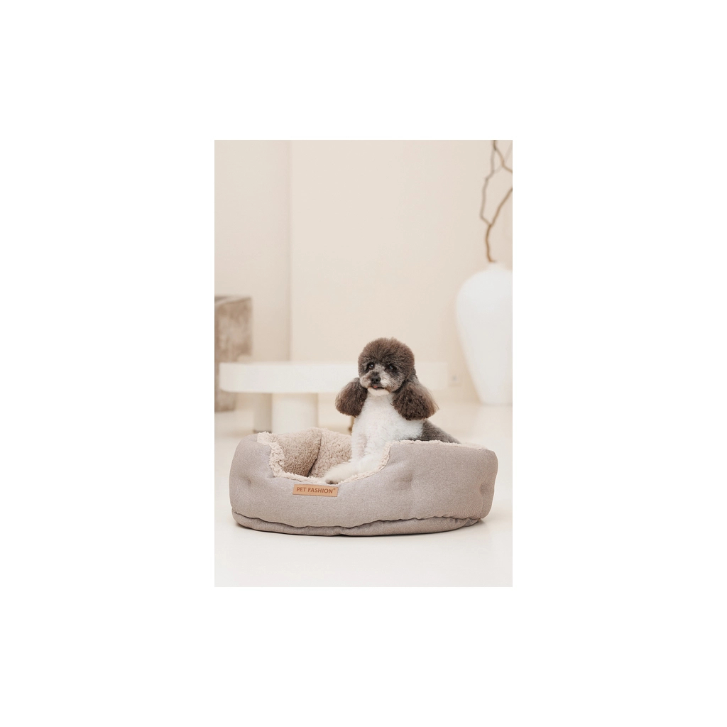 Лежак для тварин Pet Fashion BRIG 58х48х20 см кавовий (4823082441488) - зображення 6