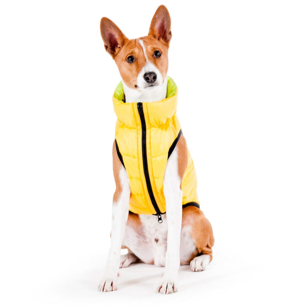 Курточка для тварин Airy Vest двостороння M 50 жовто-салатова (1628) - зображення 5