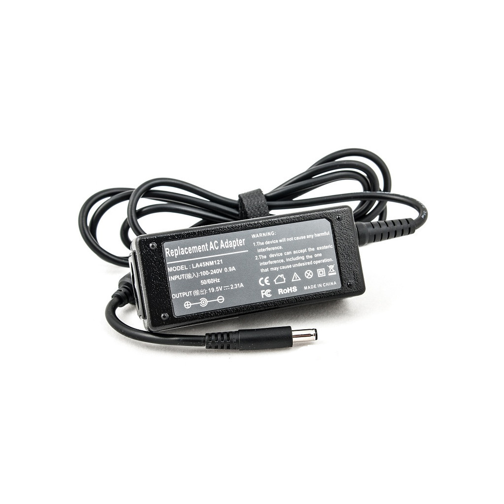 Блок живлення до ноутбуку PowerPlant DELL 220V, 45W, 19.5V, (4.5*3.0mm) (DE45G4527) - зображення 1