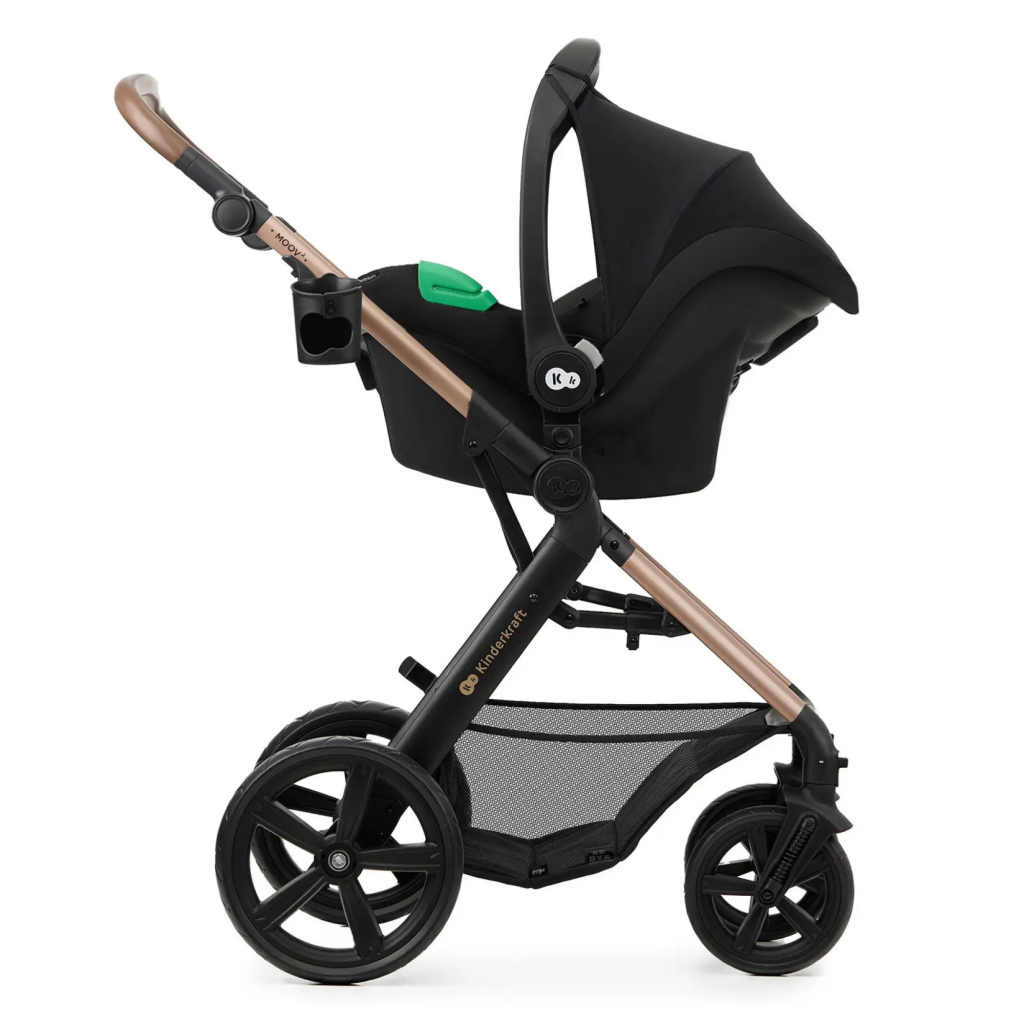 Коляска Kinderkraft 3 в 1 Moov 2 Sand Beige (KSMOOV02BEGEV00) (5902533925803) - зображення 6