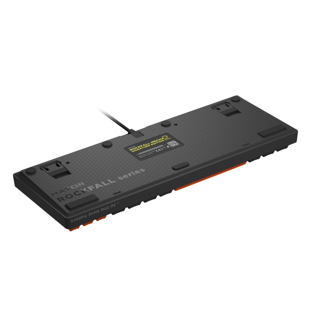 Клавіатура Hator Rockfall 2 Mecha Signature Edition USB Black/Orange/Black (HTK-520-BOB) - зображення 5