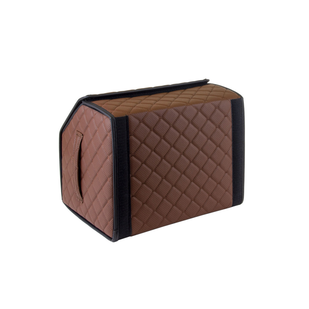 Сумка-органайзер EVAtech ECO S 30x30x35 см коричнева з коричневою ниткою (EHECESZZBB) - зображення 6