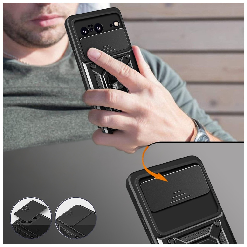 Чохол до мобільного телефона BeCover Military Google Pixel 8 Black (710663) - зображення 7