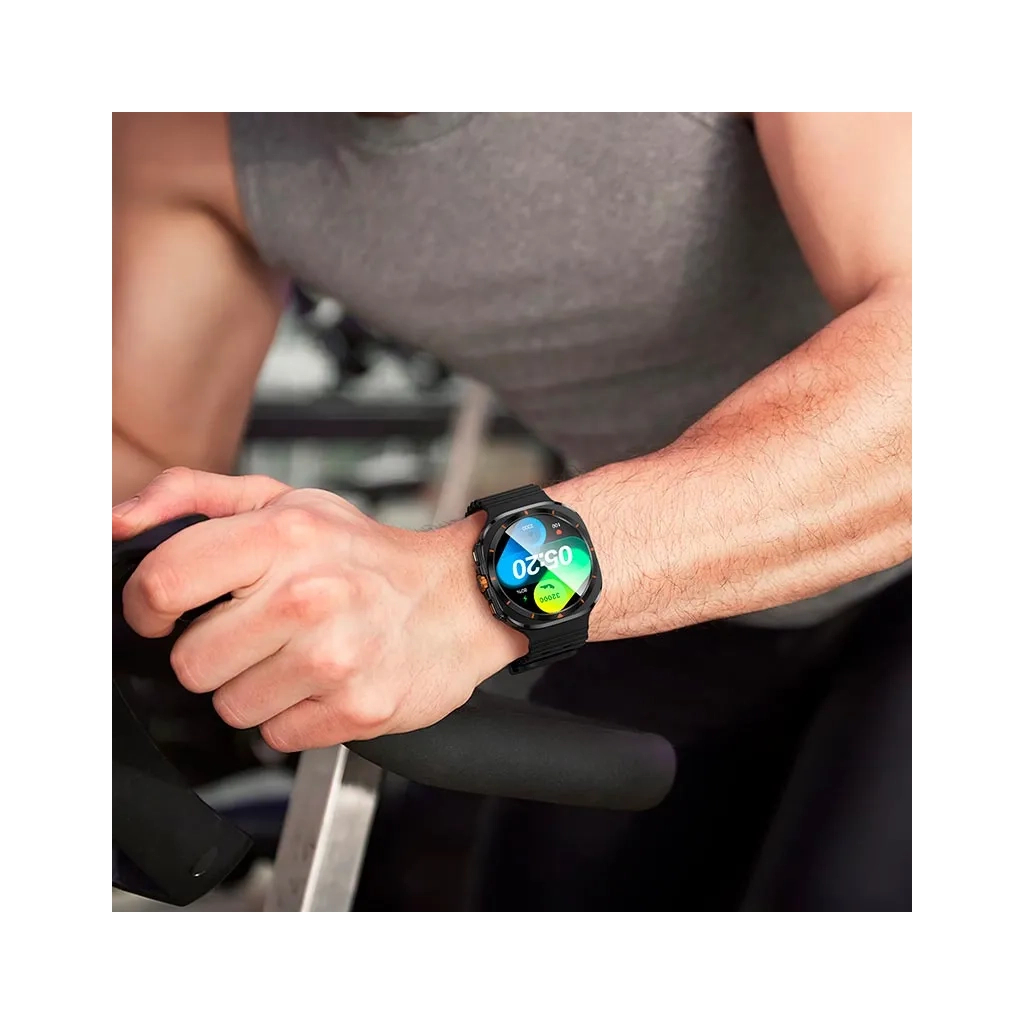 Смарт-годинник HOCO Y29 Smart sports watch (call version) Black (6942007648516) - зображення 5