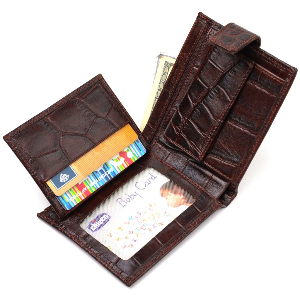 Гаманець Canpellini З натуральної шкіри Коричневий (21773) - зображення 7