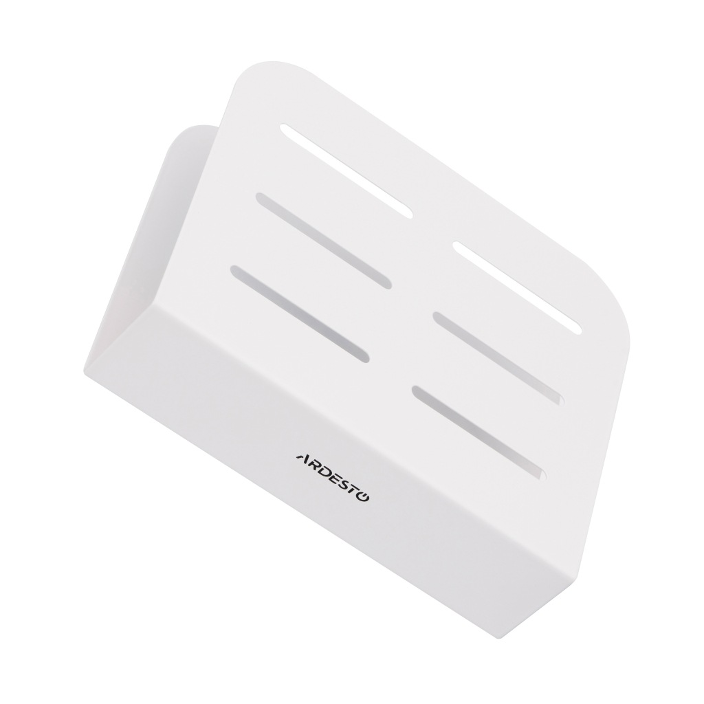 Серветниця Ardesto Midori 15х4х12.5см, метал, біла (AR0910W) - зображення 5