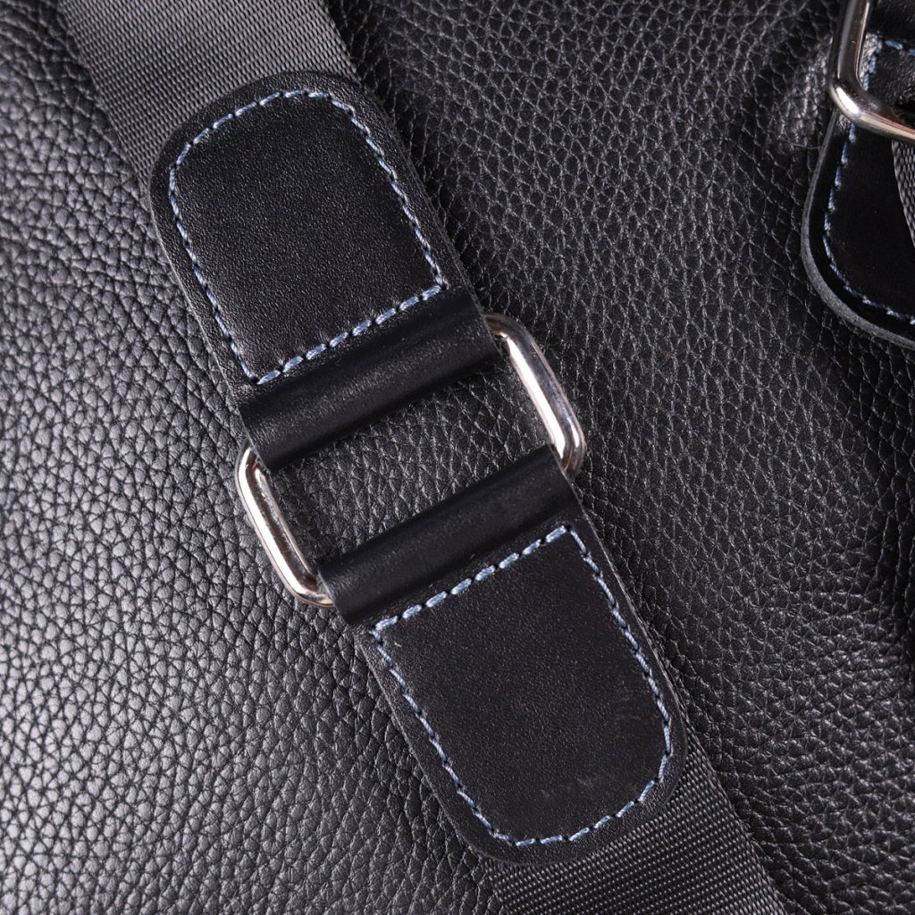 Сумка Shvigel З комбінованої натуральної шкіри Чорна (18720) - зображення 11