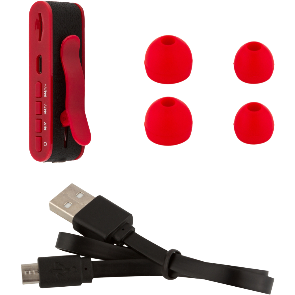 Навушники Ovleng M1 Radio TF Red (noetm1r) - зображення 3