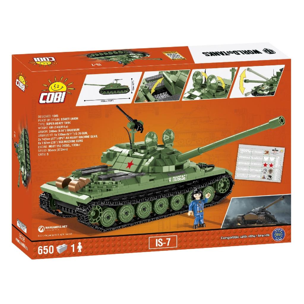 Конструктор Cobi World Of Tanks ІС-7 650 деталей (COBI-3038) - зображення 5