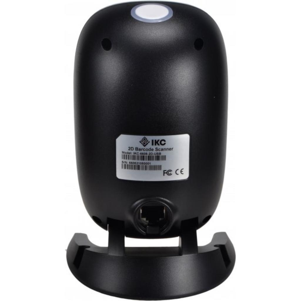 Сканер штрих-коду ІКС Сканер IKC-6606/2D Desk USB, black (ІКС-6606-2D-USB) - зображення 4