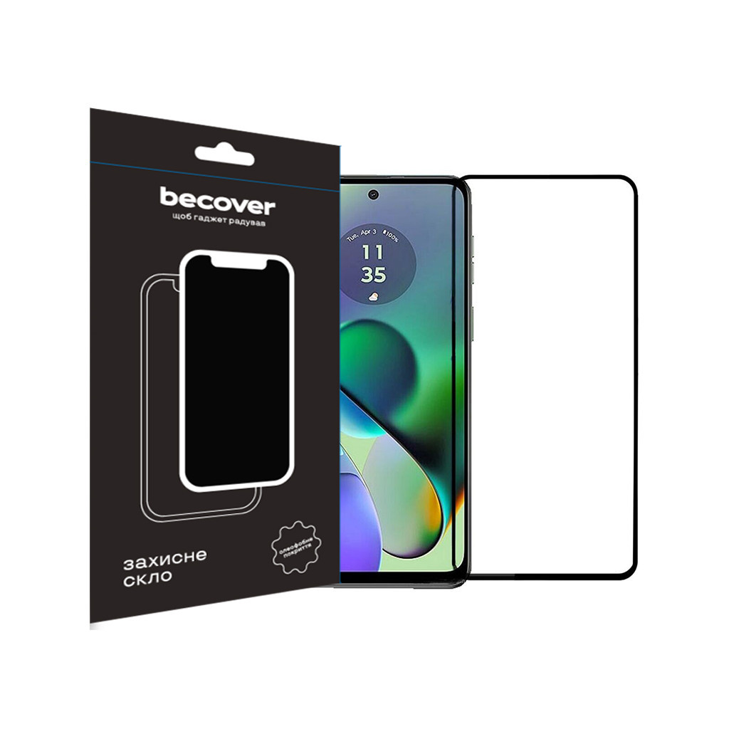 Скло захисне BeCover Motorola Moto G54 / G54 Power Black (710107) - зображення 1