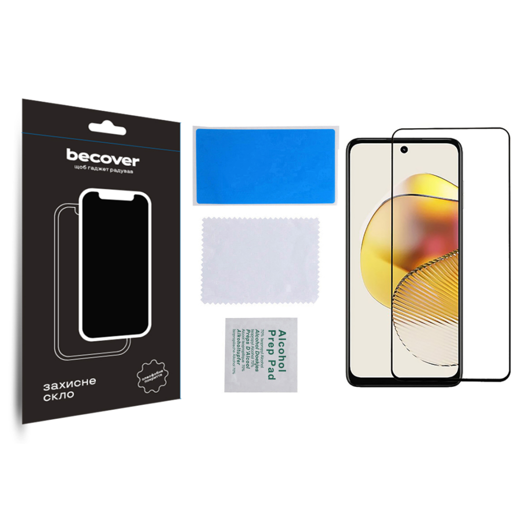Скло захисне BeCover Motorola Moto G73 Black (709737) - зображення 3