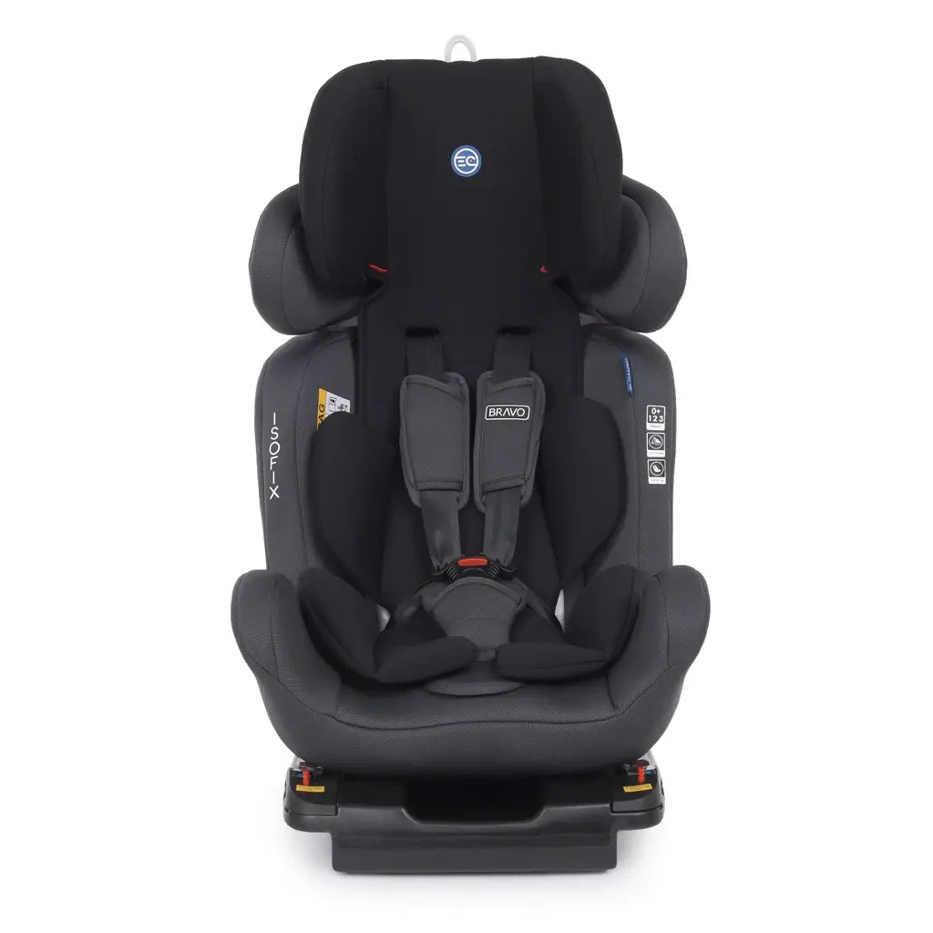 Автокрісло El Camino ME 1041 BRAVO ISOFIX 0-36 кг black - зображення 4