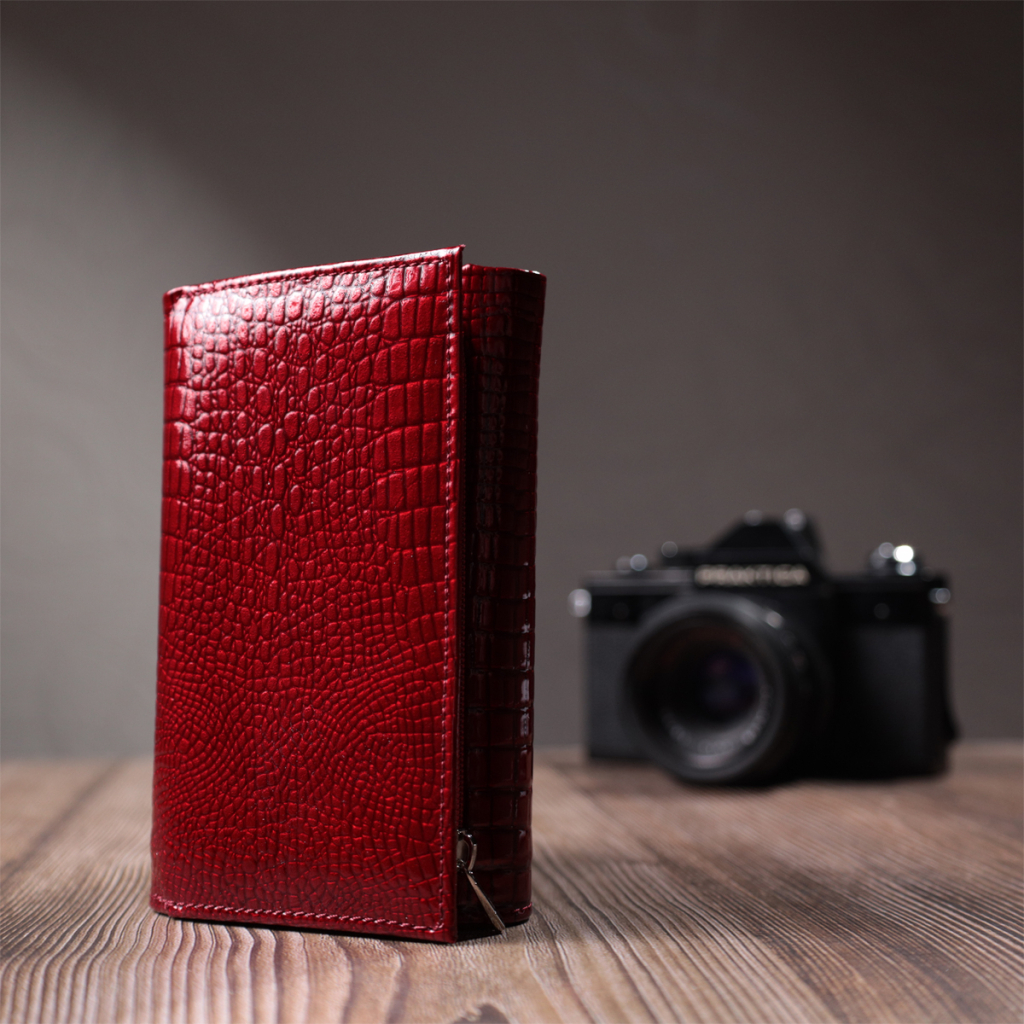 Гаманець ST Leather З натуральної шкіри Червоний (22708) - зображення 10