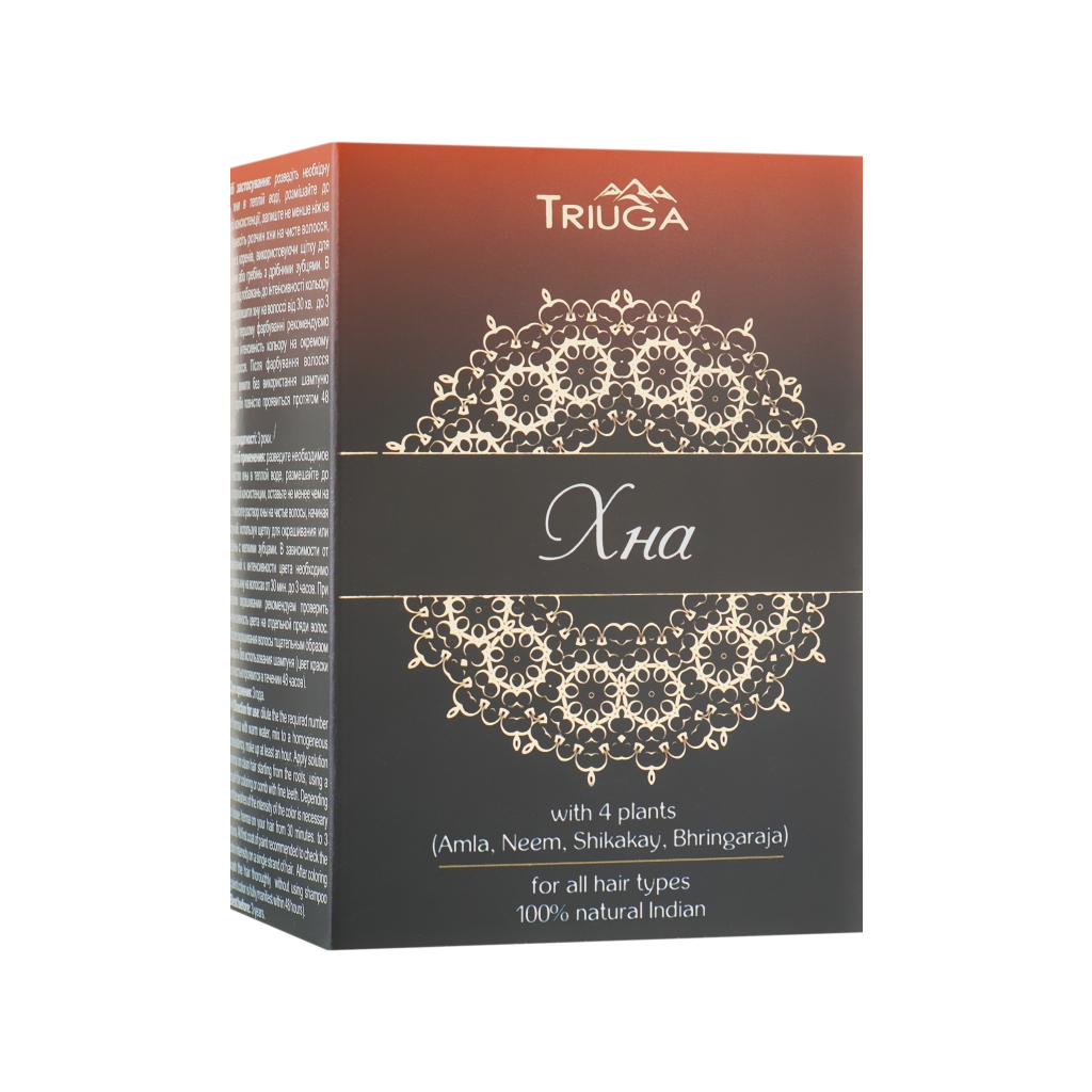 Хна Triuga Аюрведична коричнева 100 г (8908003544014) - изображение 1