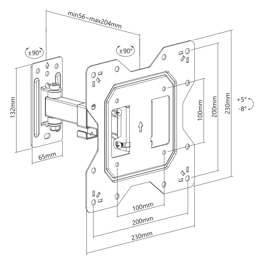 Кронштейн Brateck LPA68-221 - зображення 9