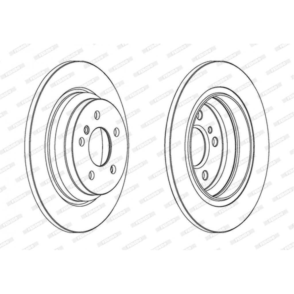 Гальмівний диск FERODO DDF1770C - зображення 1