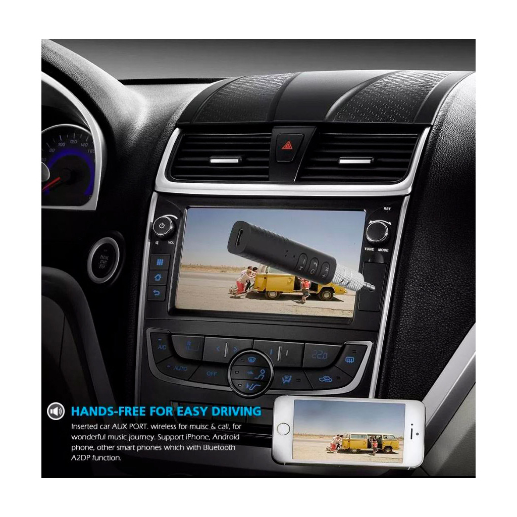 Bluetooth-адаптер Dynamode Bluetooth 4.1 аудио AUX 3.5 мм jack (BT-AUX) (BT-AUX) - зображення 5