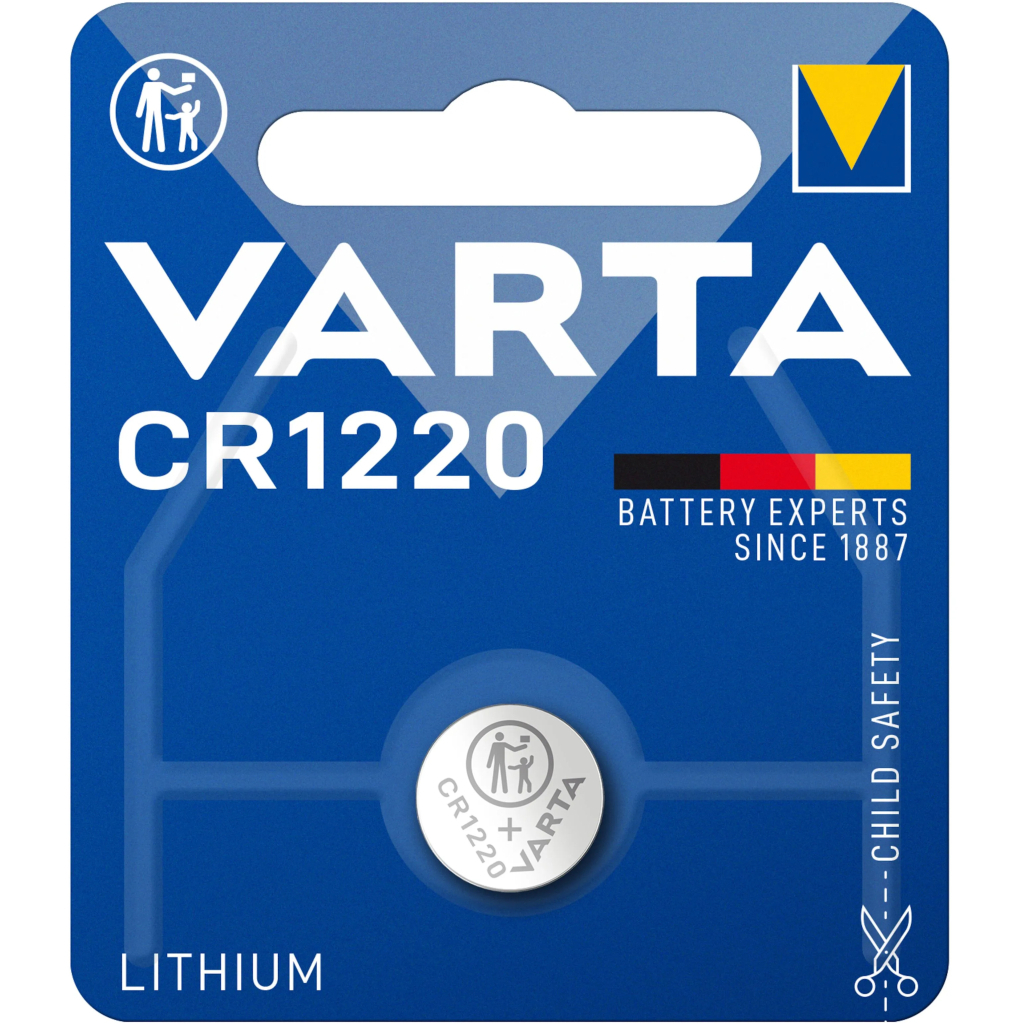 Батарейка Varta CR1220 Lithium (06220101401) - зображення 1