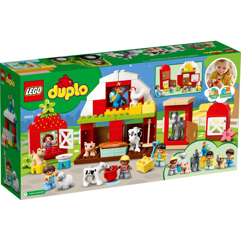 Конструктор LEGO Duplo Фермерський трактор, будиночок і тварини (10952) - зображення 10