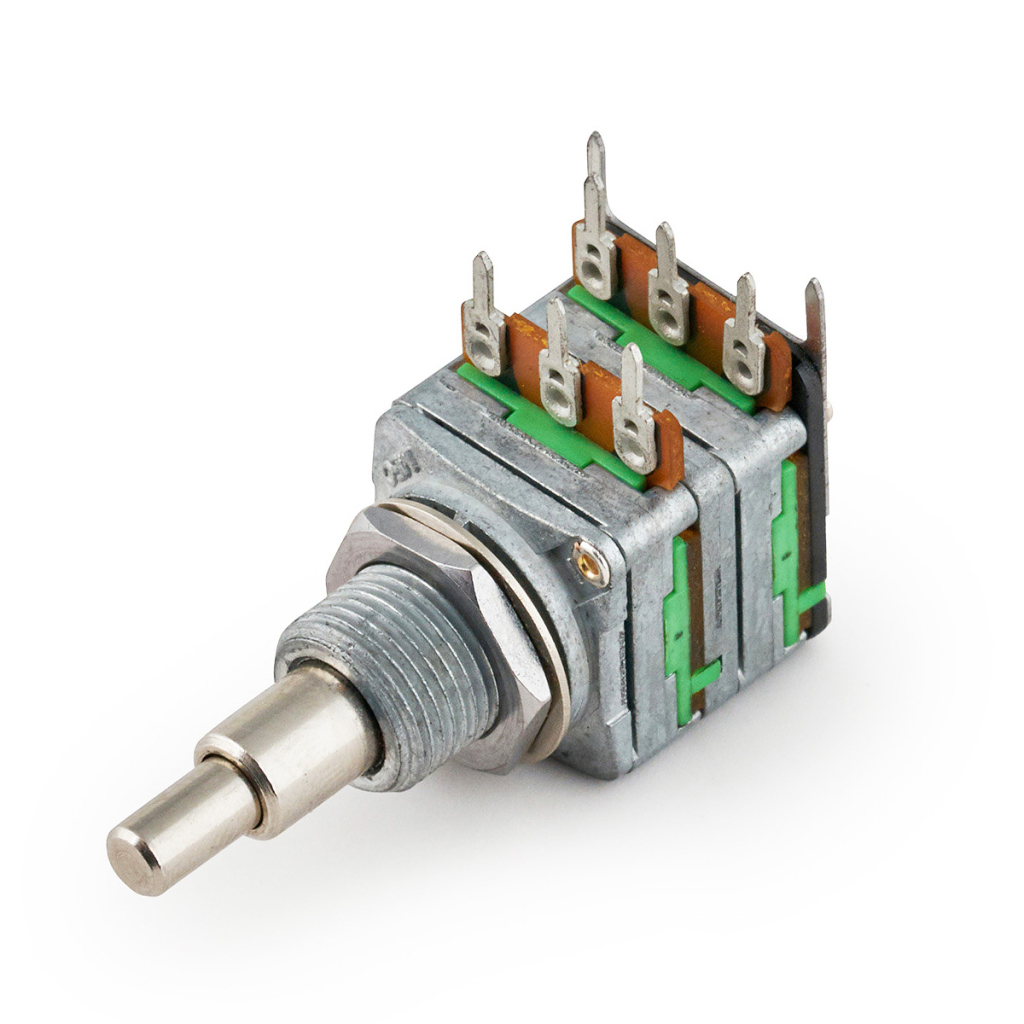 Потенціометр для гітари Warwick MEC Mono Stacked Potentiometer B100K / B100K (M85110) - зображення 2