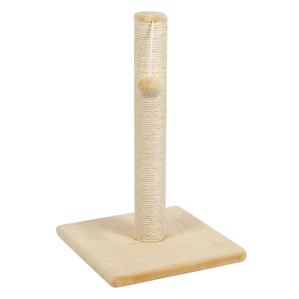 Дряпка (кігтеточка) для котів Природа Д00 стовпчик 53 см "ДЖУТ" (бежевий) (4823082425273) - зображення 1