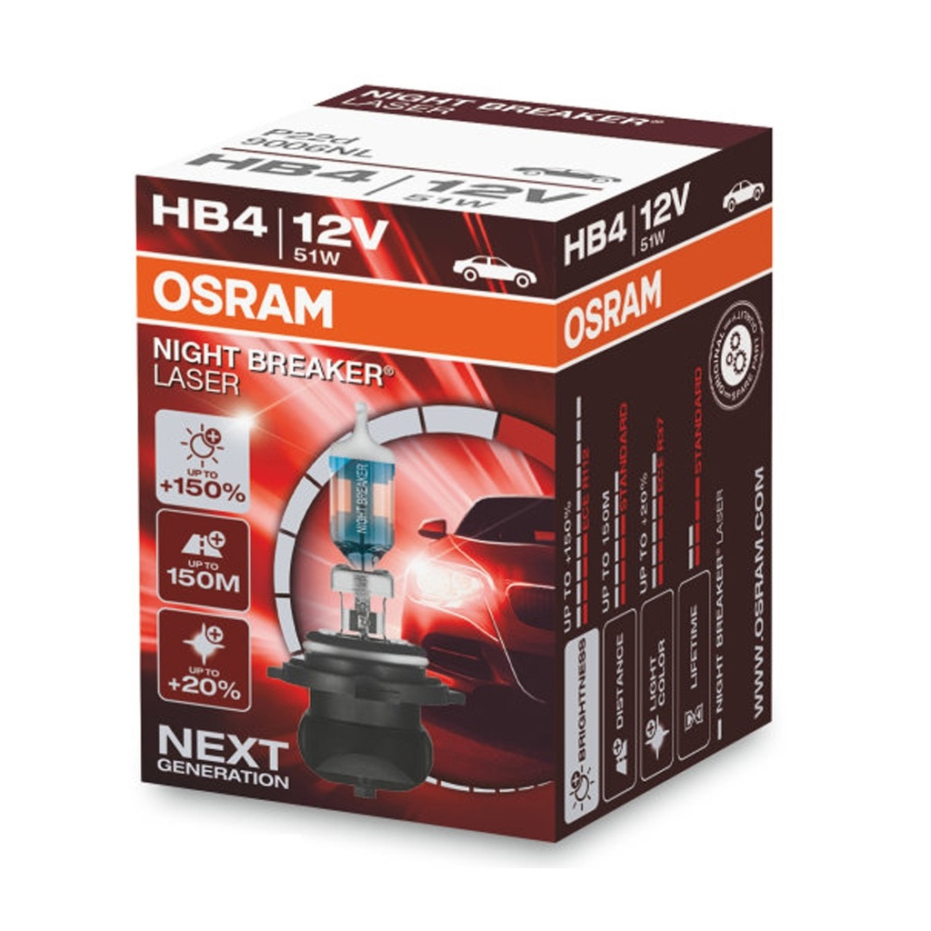 Автолампа Osram галогенова 51W (OS 9006NL) - зображення 3
