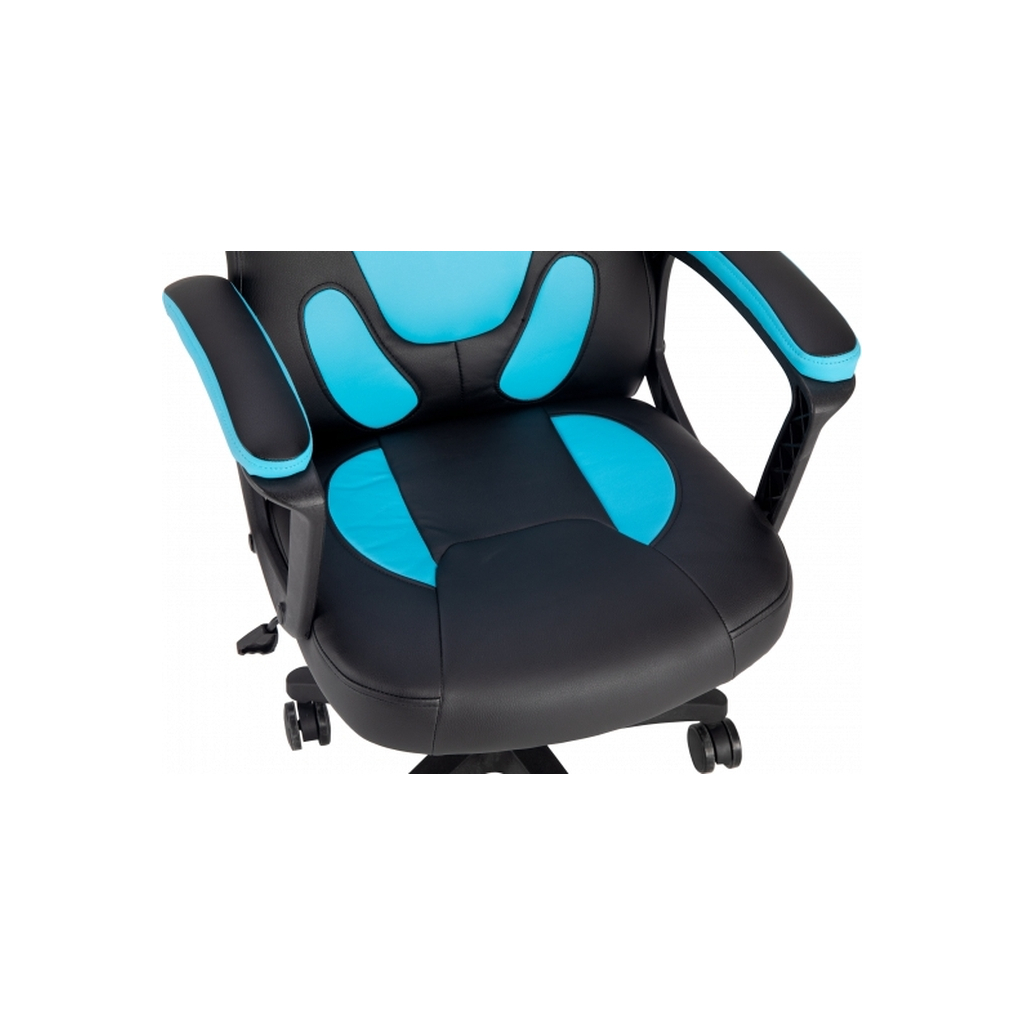 Крісло ігрове GT Racer X-1414 Black/Light Blue - зображення 6