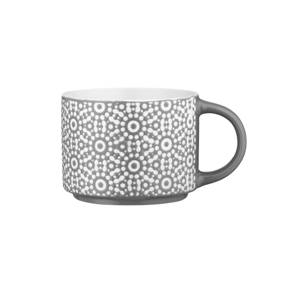 Чашка Ardesto Weaving G, 330мл, порцеляна, біло-чорний (AR3473G) - изображение 2