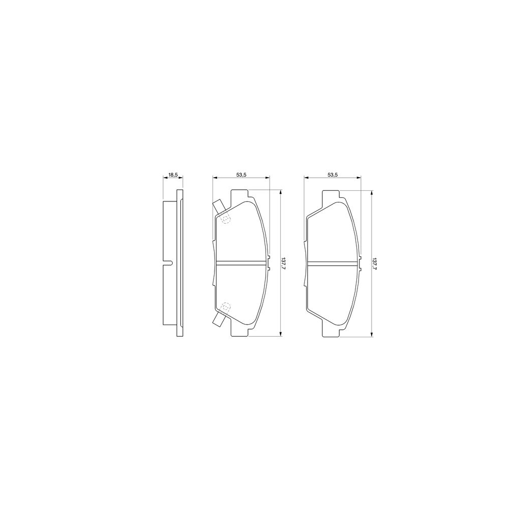 Гальмівні колодки Bosch 0 986 424 289 - зображення 1