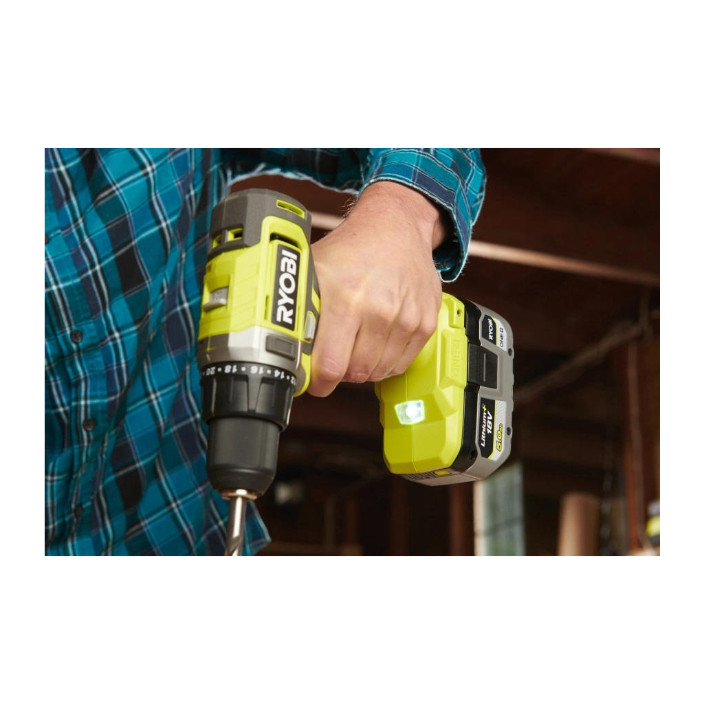 Шуруповерт Ryobi ONE+ RDD18-1C20S 18V, 1х2Ah, 52Нм, 450/1750об/хв, сумка (5133005519) - зображення 5