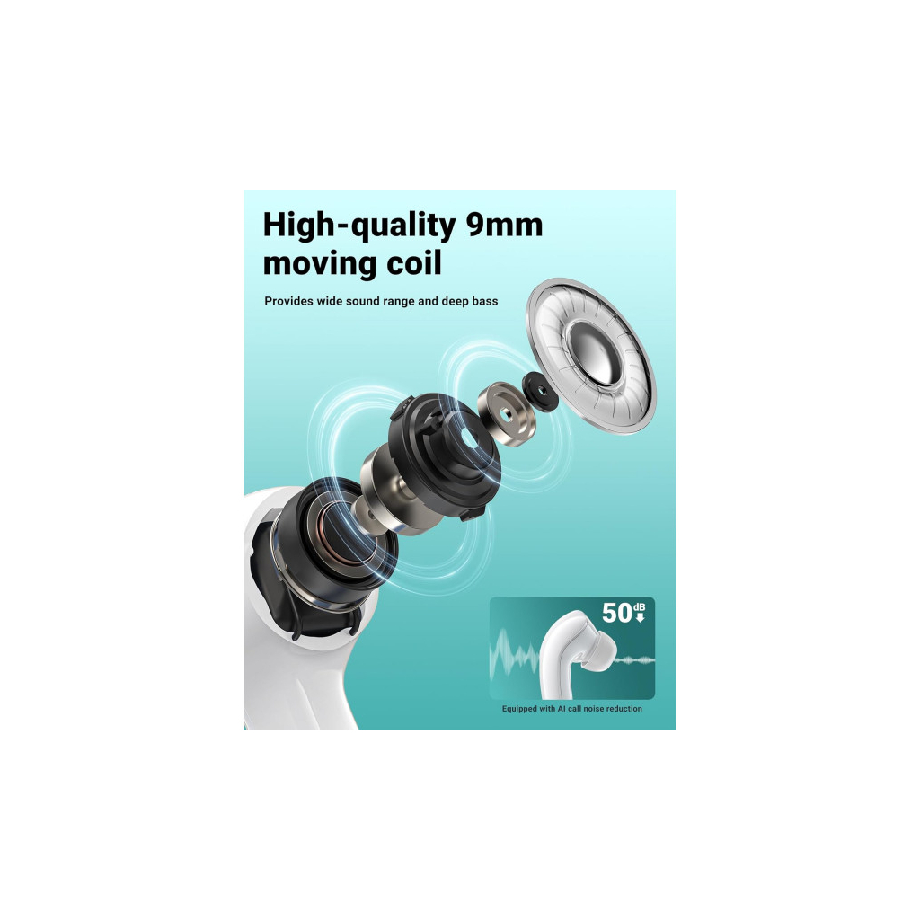 Навушники Acefast T9 Porcelain White (6974316282549) - зображення 5