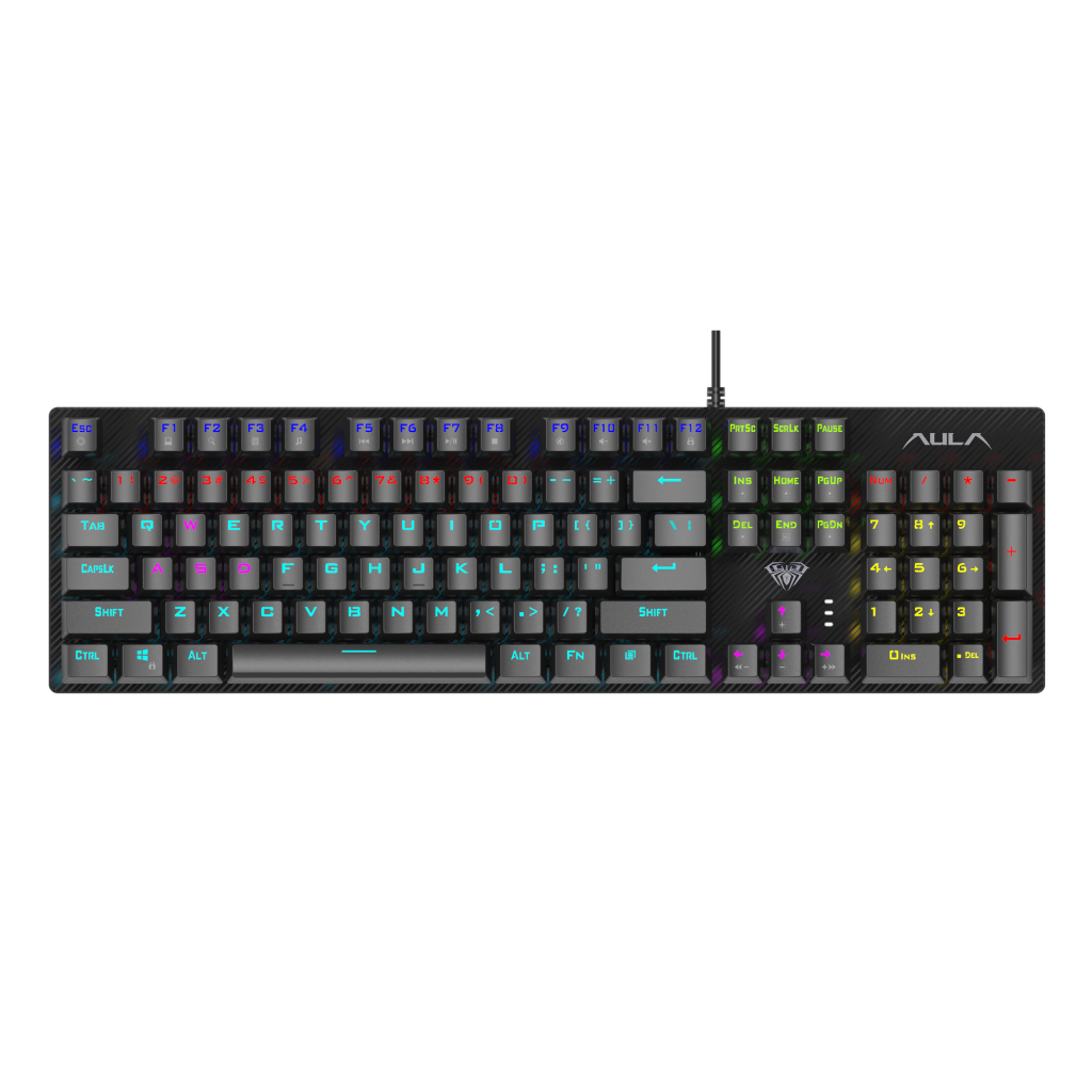 Клавіатура Aula Retribution Mechanical Keyboard EN/RU Blue switch (6948391240329) - зображення 1