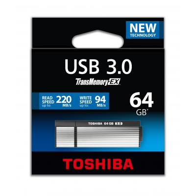 USB флеш накопичувач Toshiba 64Gb TransMemory-EX USB 3.0 (THNV64OSU3(BL7) - зображення 2