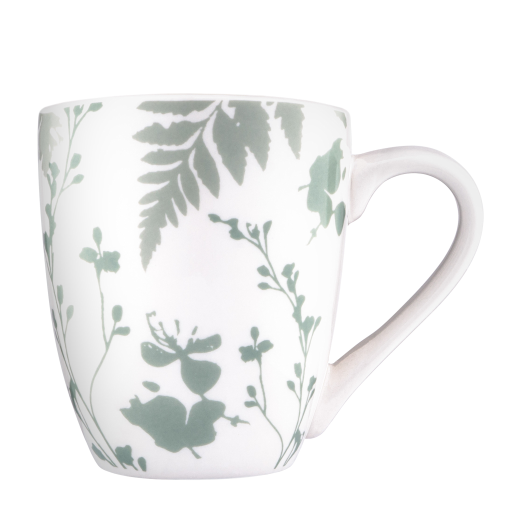 Чашка Ardesto Capri, 320мл, порцеляна, біло-зелена (AR0432CWG) - зображення 3