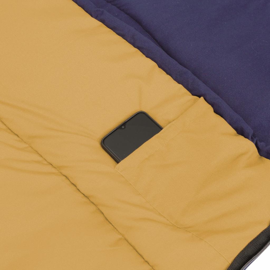 Спальний мішок Easy Camp Moon Double/+5°C Blue (Left) (928370) - зображення 4