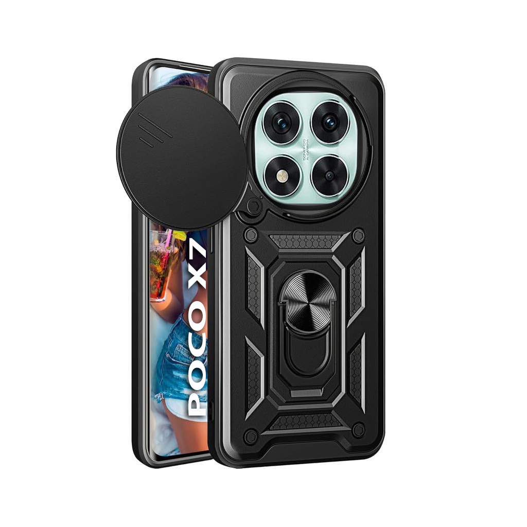 Чохол до мобільного телефона BeCover Military Poco X7 Black (712873) - зображення 1