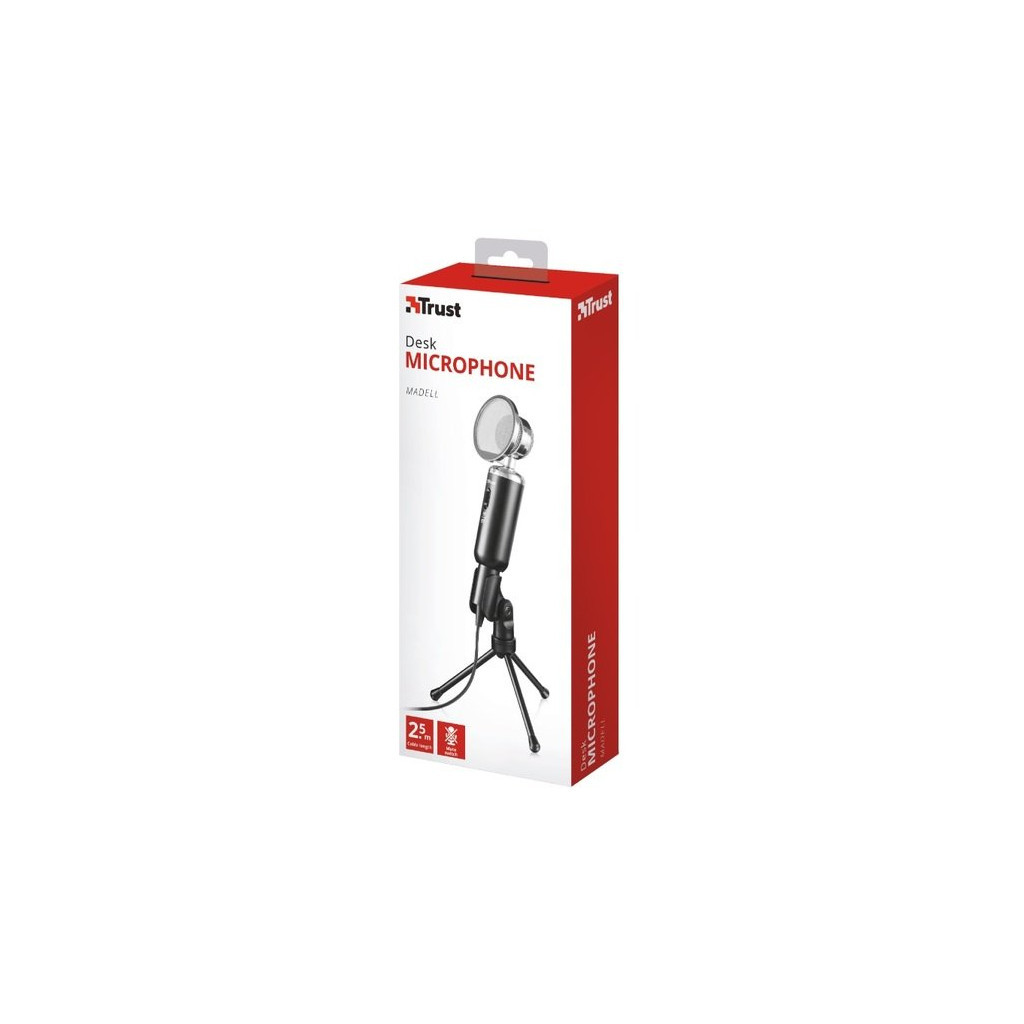 Мікрофон Trust Madell Desk 3.5mm Black (21672) - зображення 5