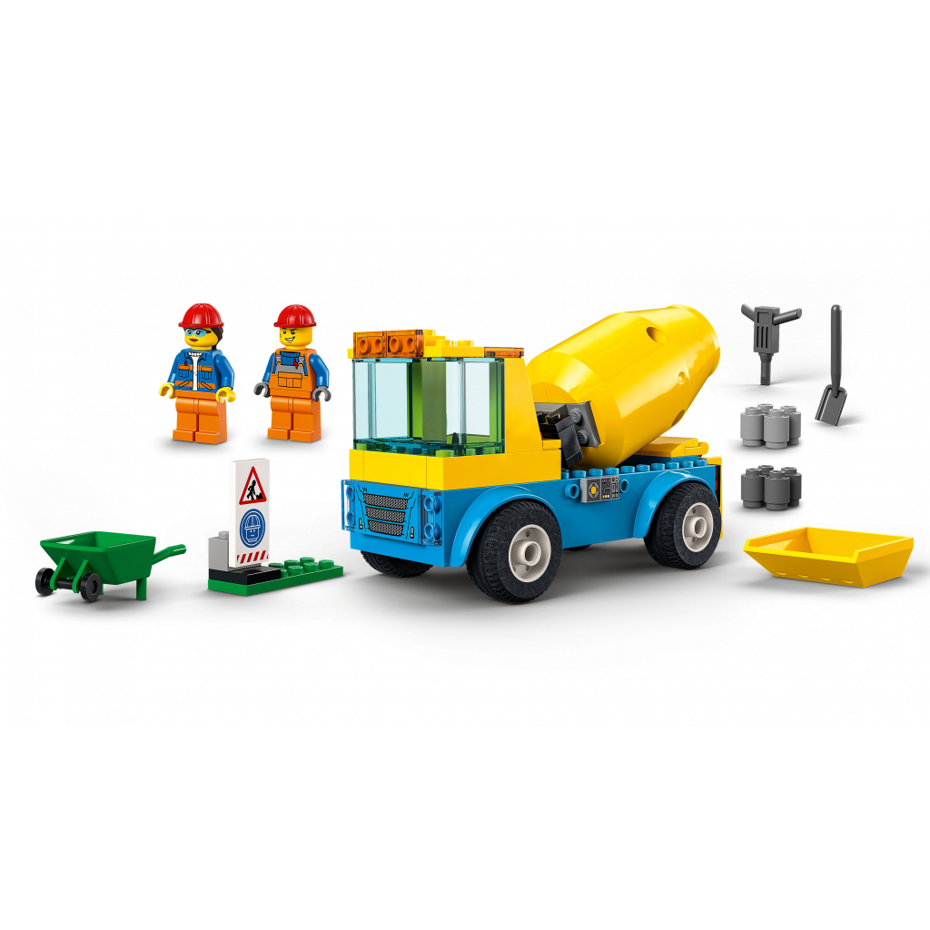Конструктор LEGO City Great Vehicles Бетонозмішувач 85 деталей (60325) - зображення 4