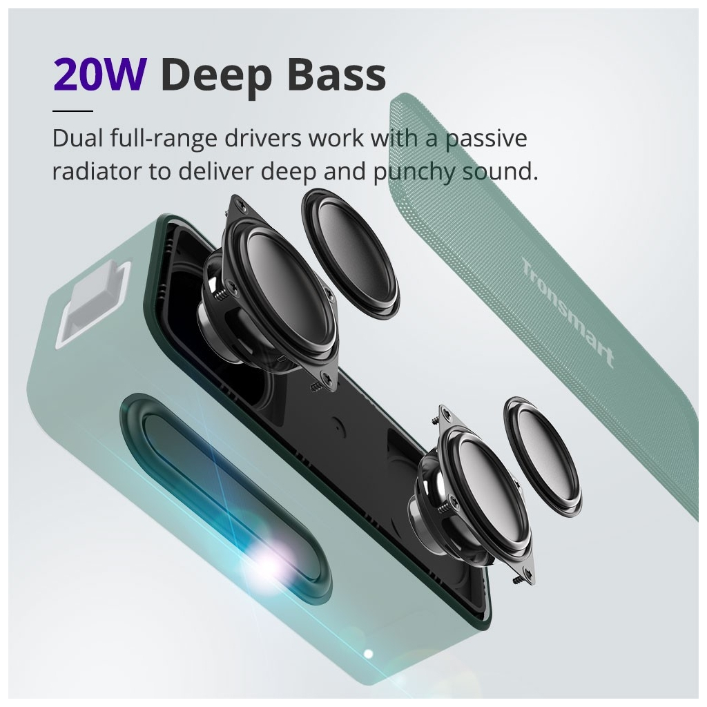 Акустична система Tronsmart Element T2 Plus Green (370729) - зображення 4