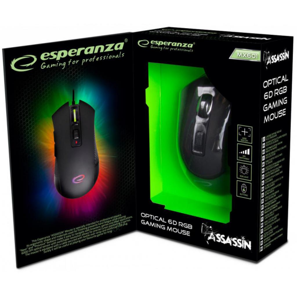 Мишка Esperanza MX601 Assassin Black (EGM601) - зображення 3