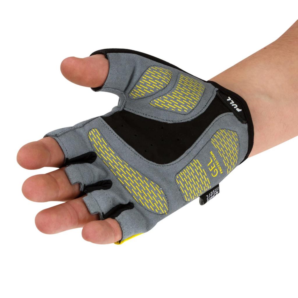 Велорукавиці PowerPlay 5004 Yellow L (5004D_L_Yellow) - зображення 4