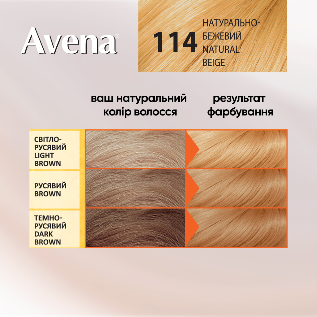 Фарба для волосся Acme Color Avena Shine Color Стійка 114 - Натурально-бежевий (4823115502421) - изображение 5