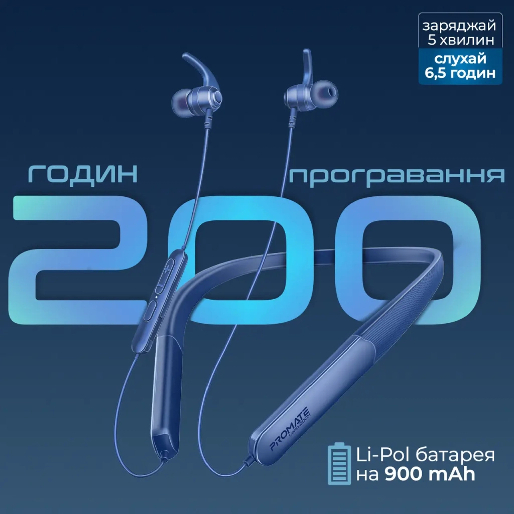 Навушники Promate Leap-200H Blue (leap-200h.blue) - зображення 6