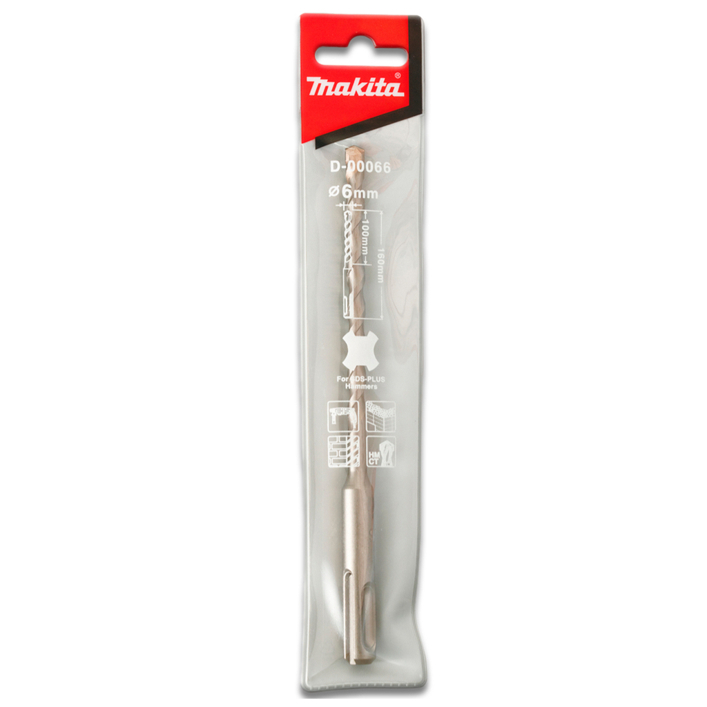 Бур Makita SDS-PLUS 6x160 мм (D-00066) - зображення 2
