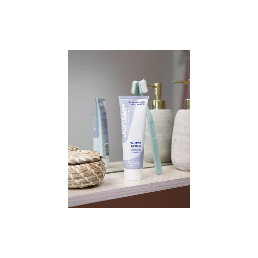 Зубна паста Jordan Stay Fresh White Smile Білосніжна усмішка 75 мл (7046110031025) - изображение 3