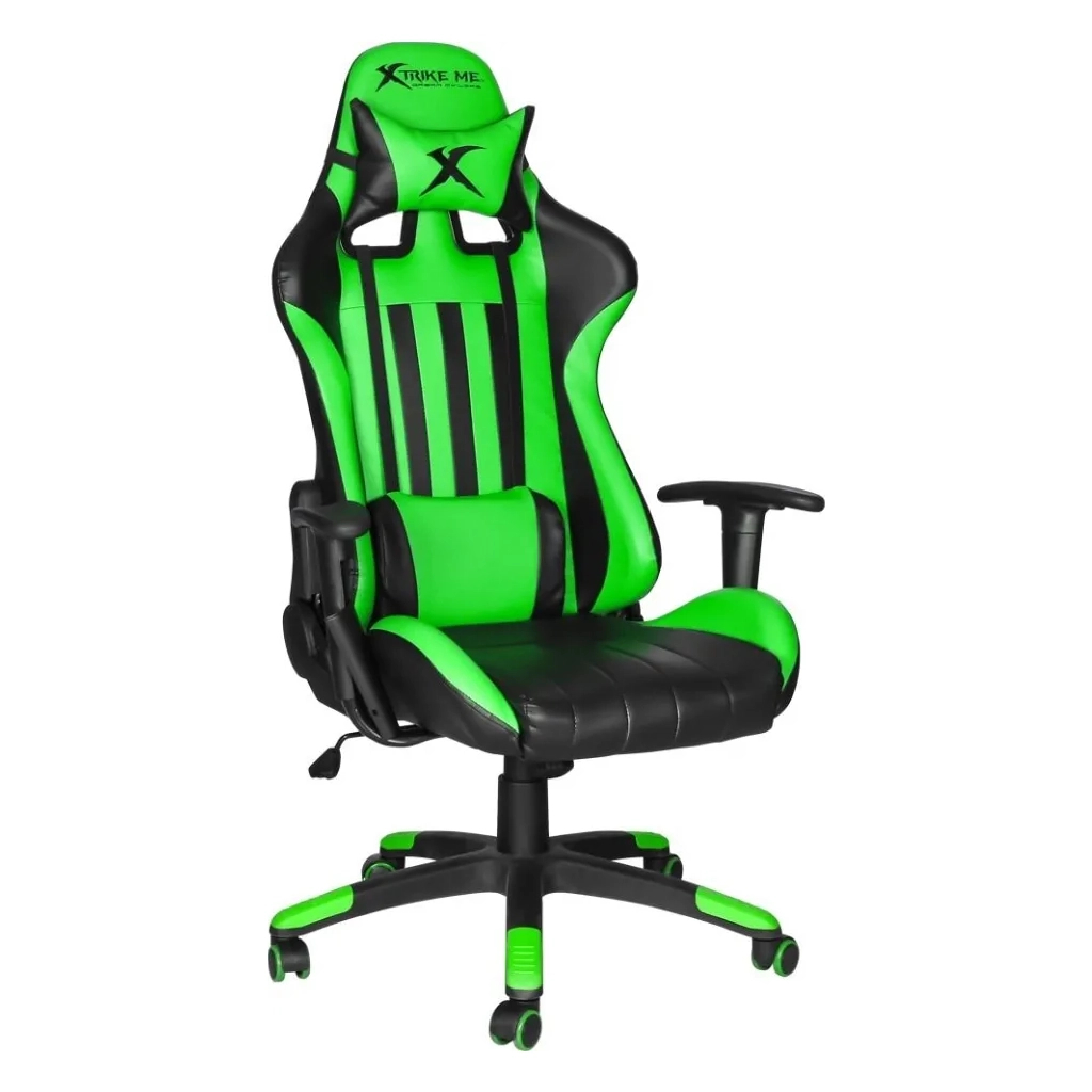 Крісло ігрове Xtrike ME Advanced Gaming Chair GC-905 Black/Green (GC-905GN) - зображення 1