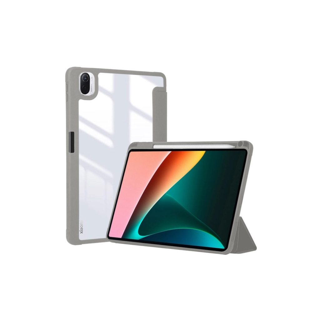 Чохол до планшета BeCover Soft Edge mount з кріпленням для стілусу Xiaomi Mi Pad 5 / 5 Pro Gray (709234) - зображення 4