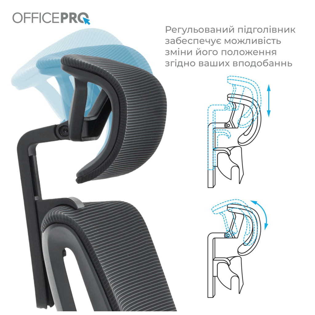 Офісне крісло OfficePro Elegant OC660-B-B-B (OC660-B-B-B) - зображення 5