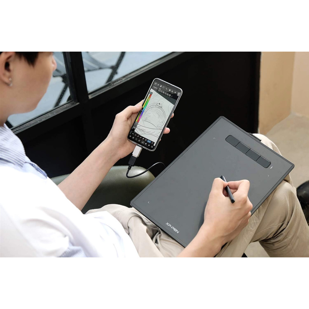 Графічний планшет XP-Pen Star G960S Plus Black - зображення 12